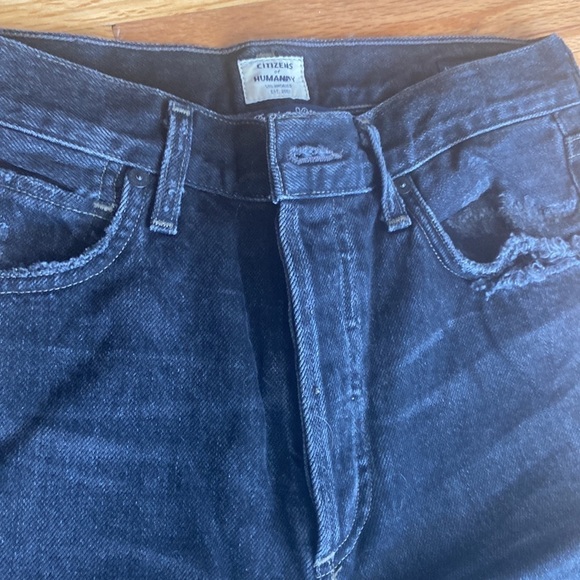 Women’s Citizens of Humanity Black Jeans High Rise Classic Fit Crop Size 25 - Picture 5 of 11